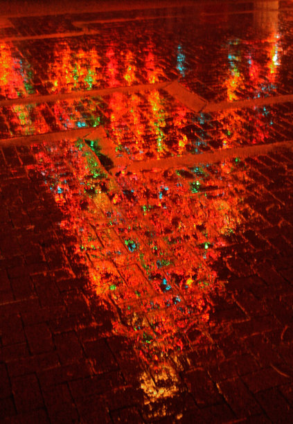 圣诞树反射图片下载