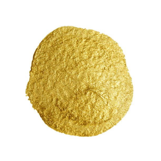 金色油漆刷染。图片下载