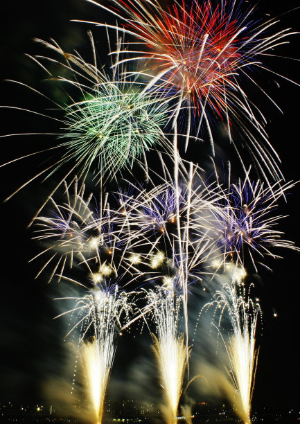 烟花集群图片下载