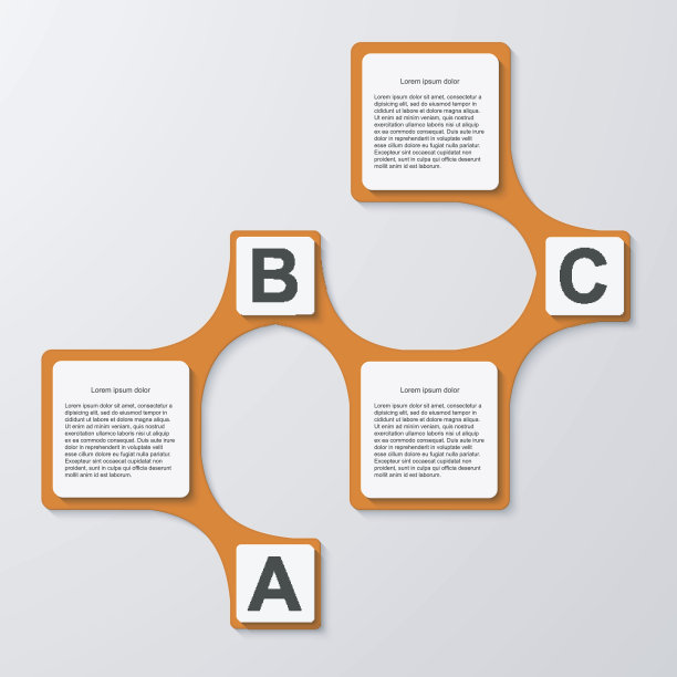 摘要方格信息图模板。图片下载