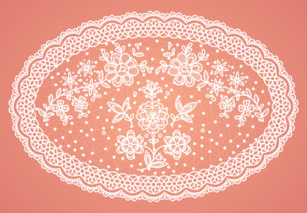 花边桌巾形象图片下载