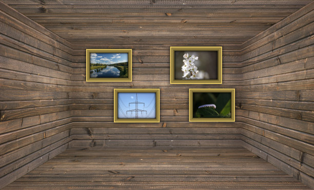 木制的画廊图片下载