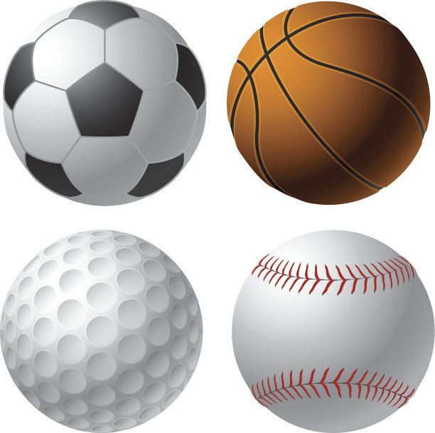体育球。足球。篮球。高尔夫球。棒球球图片下载