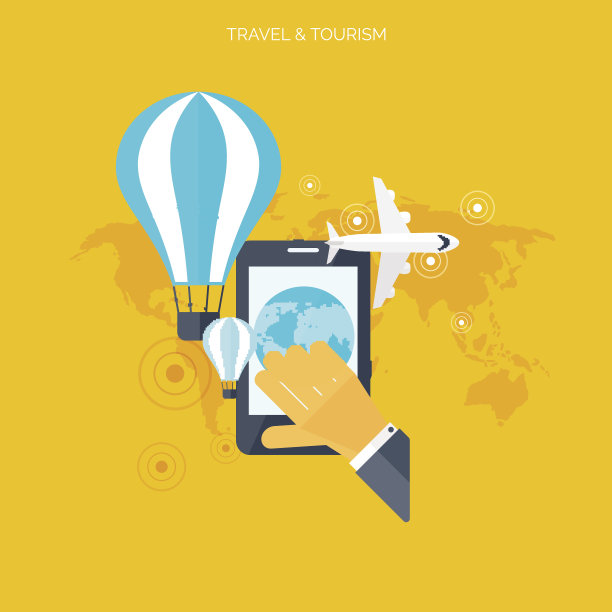 气球图标。世界旅行的概念背景。平的图标。旅游业。假期图片下载