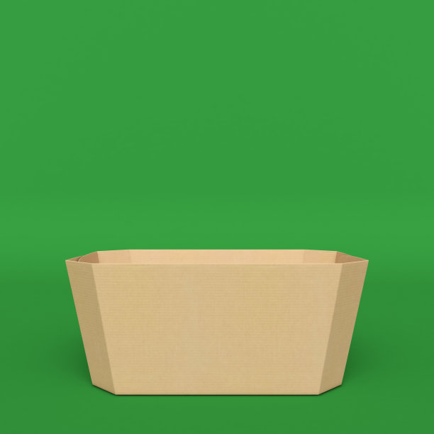 盒子包装隔离在hromakey上。三维演示图片下载