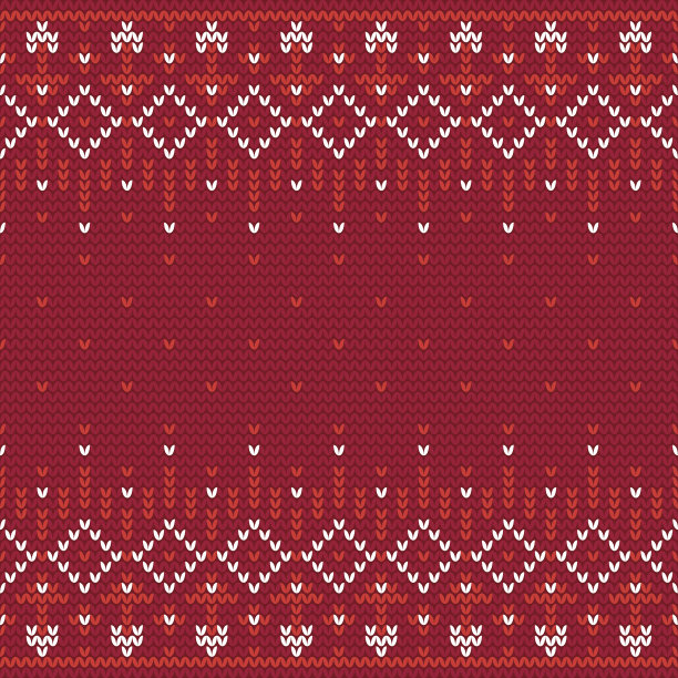 圣诞编织无缝图案在白色和红色图片下载