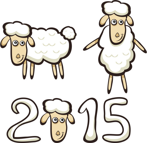 新年的羊图片下载