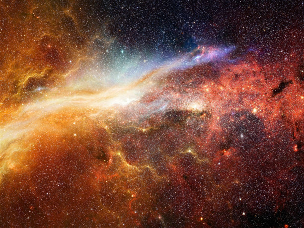 充满星星、星云和星系的宇宙素材图片