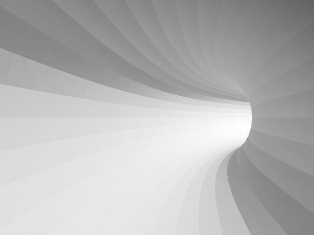 白色隧道内部，柔和的照明图片下载