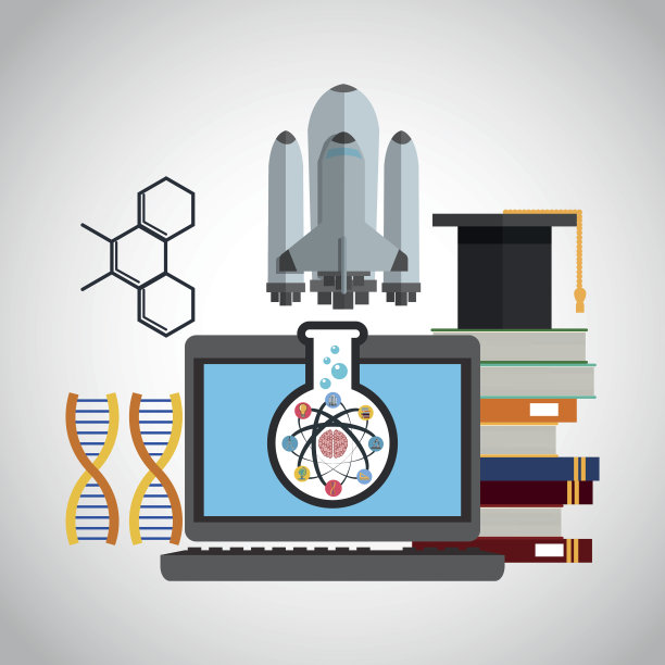 科学图标设计，矢量插图图片下载