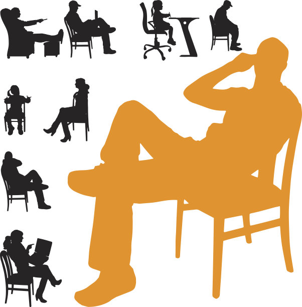 矢量剪影的人。图片下载