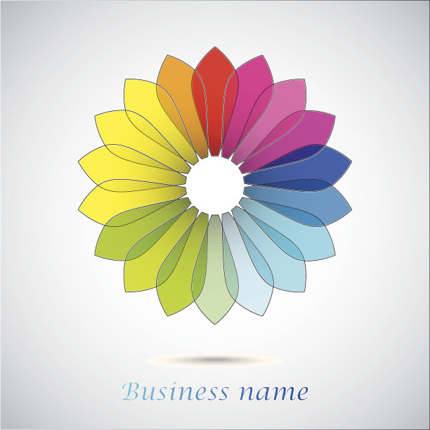 现代彩色几何圆图片下载