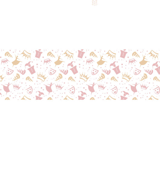 无缝的童稚图案与戏剧、芭蕾、童话等装饰元素图片下载