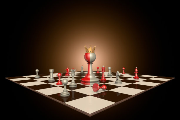 成功人士（国际象棋隐喻）素材图片