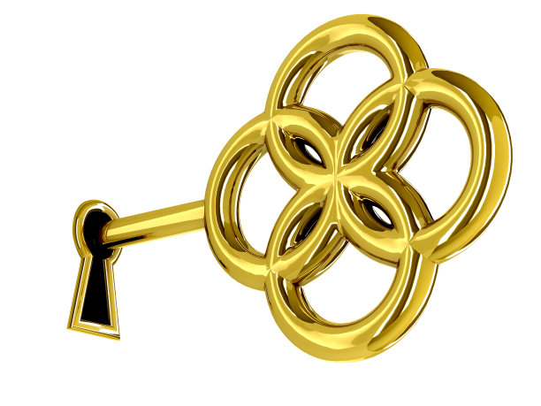 金钥匙在钥匙孔里图片下载