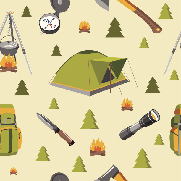 野营无缝模式图片下载