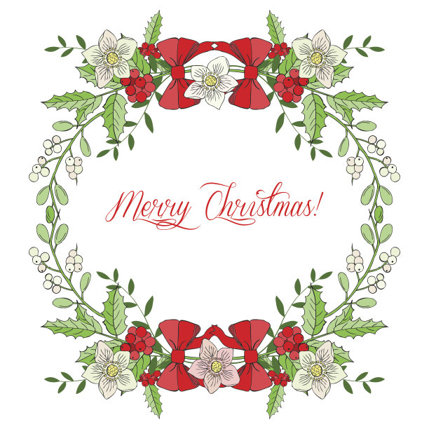 圣诞装饰背景图片下载