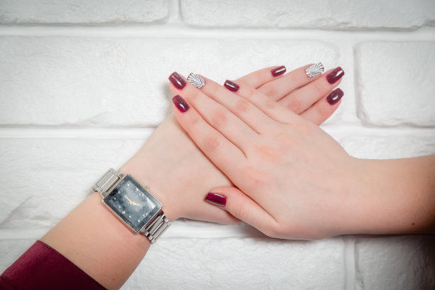 女性美甲，贝壳美甲，时尚美甲图片下载