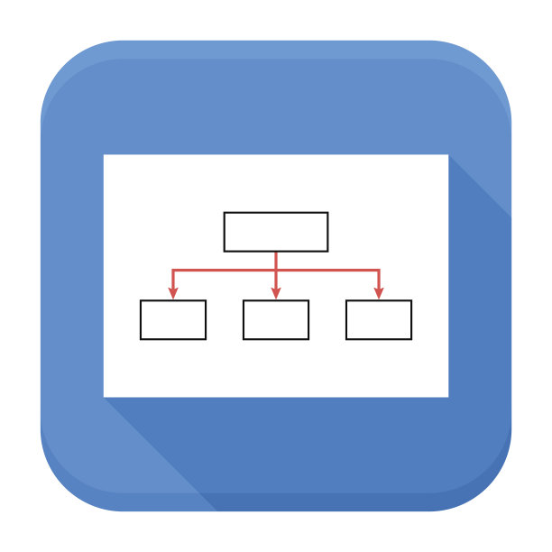 纸与方案应用程序图标与长阴影图片下载