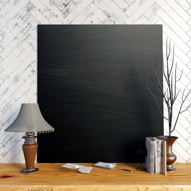 3 d图,工作场所。阁楼风格。素材图片