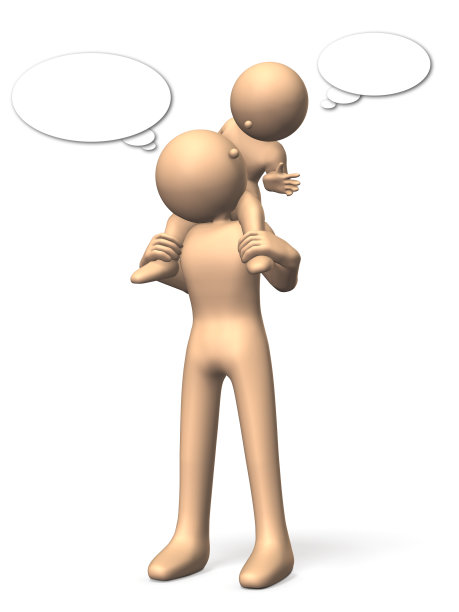 父亲和孩子之间的对话图片下载