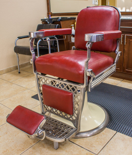 经典的理发椅图片下载