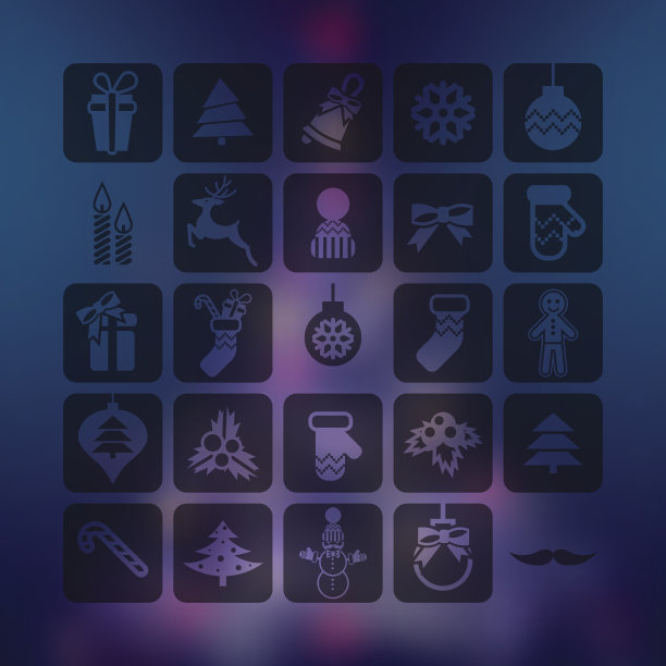 圣诞节图标设置图片下载