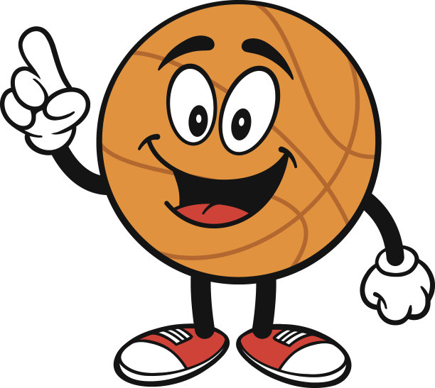 卡通篮球说话图片下载