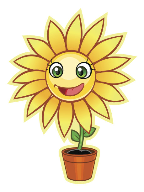 卡通黄花图片下载