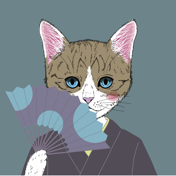日本风格的猫图片下载
