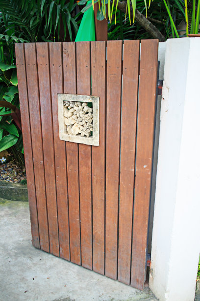 木门上的花似装饰图片下载