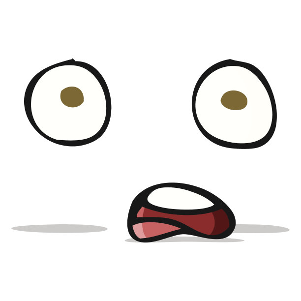 卡通脸震惊图片下载