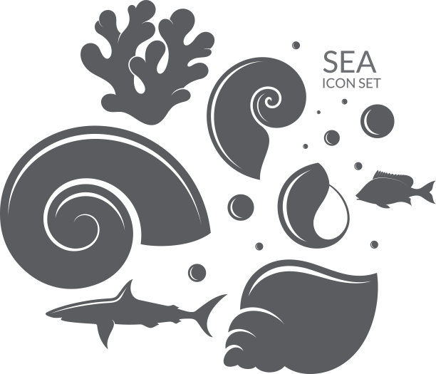 海中。图标集。礁图片下载