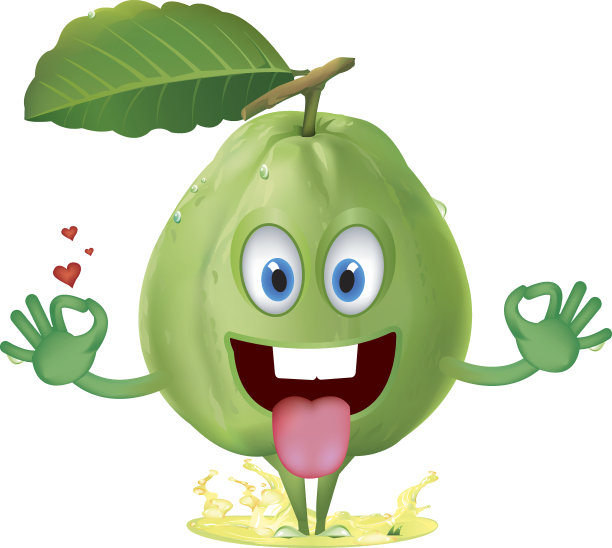 吉祥物图案是番石榴。图片下载