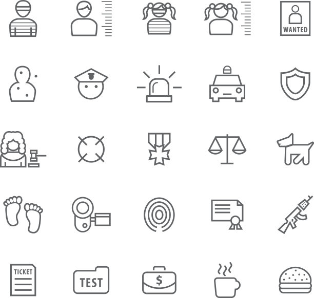 警察图标。图片下载