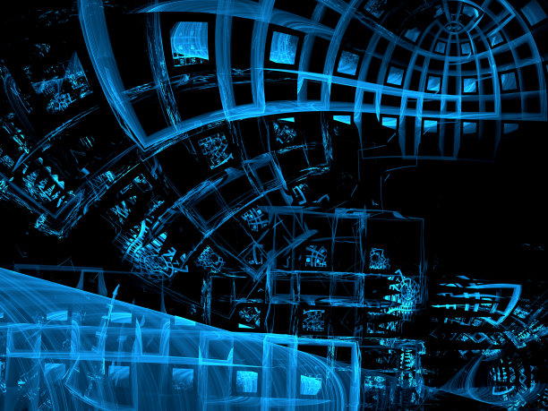 抽象蓝色数字生成图像图片下载