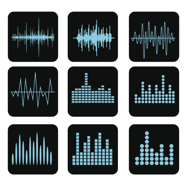 声波图标集。音乐声波图标集图片下载