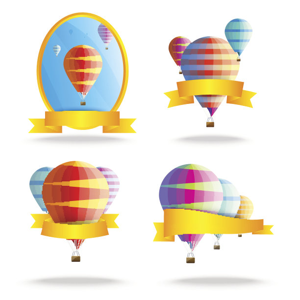 彩带和气球图片下载