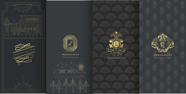 设计元素的集合，标签，图标，框架，包装图片下载