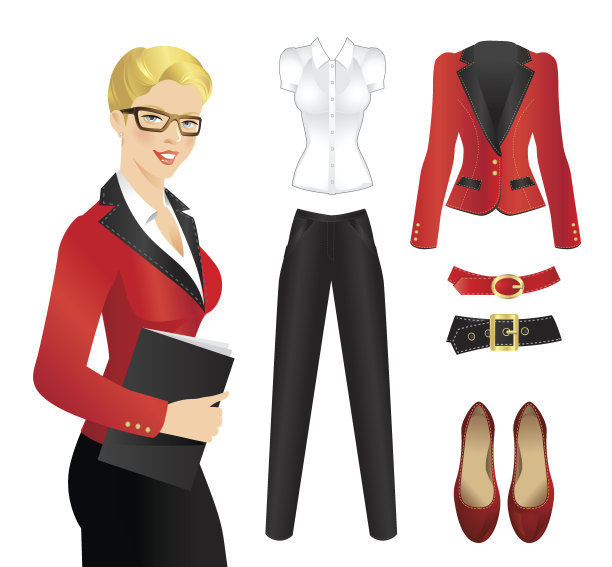 办公室的衣服。衣服的女性。图片下载