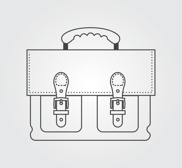 简单的图标:皮包图片下载