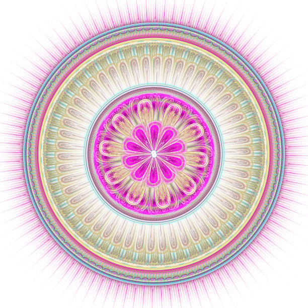 程式化的花装饰。图片下载