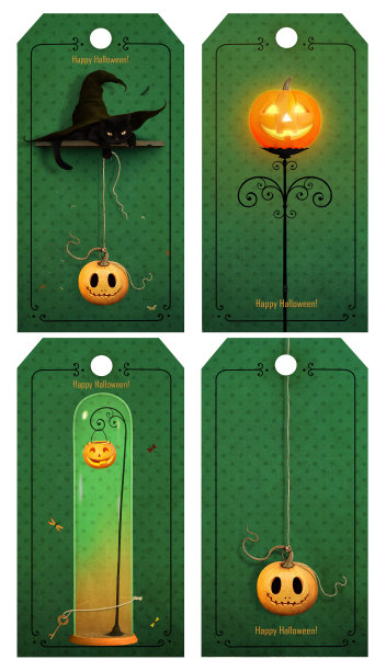 万圣节的标签图片下载