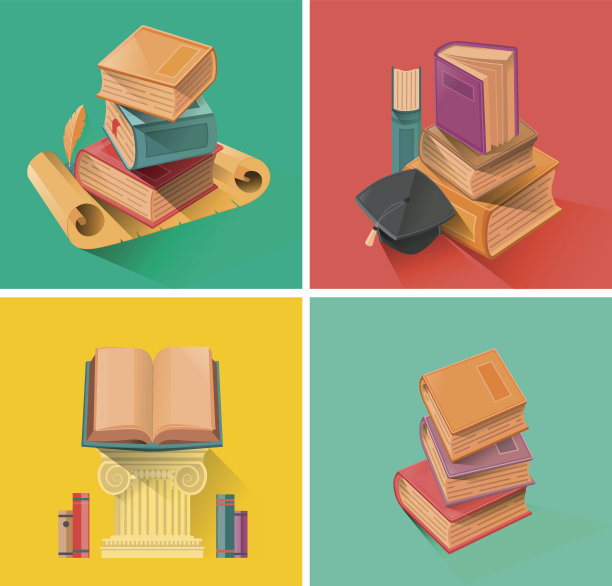 套书在平面设计矢量图片下载