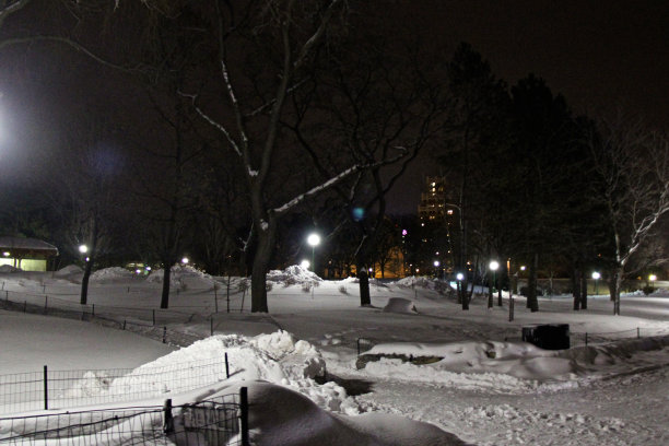 尼亚加拉大瀑布公园的夜晚图片下载