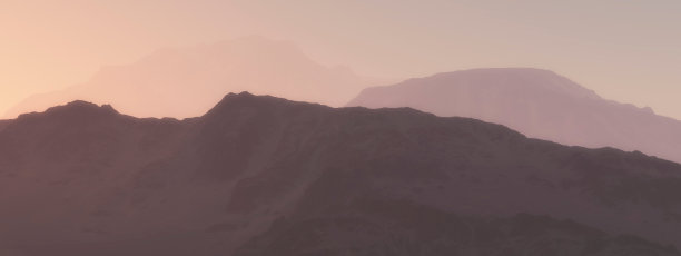 在落日山脉。图片下载