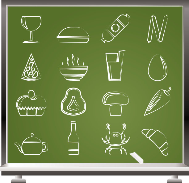 商店、食物和饮料的图标图片下载