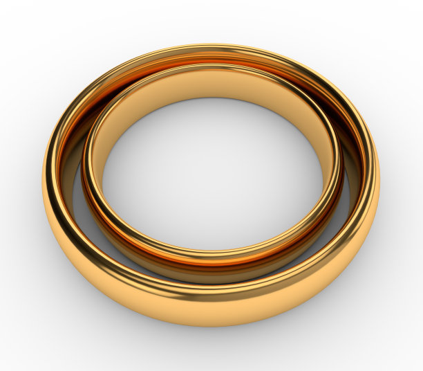 婚礼金戒指图片下载