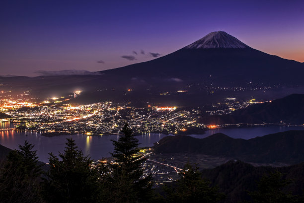 富士山和川口町图片下载