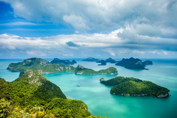 安通国家海洋公园的热带群岛素材图片